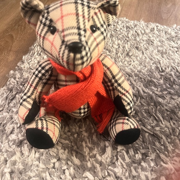 Burberry Accessories - Burberry Plaid Bear with Red Accent